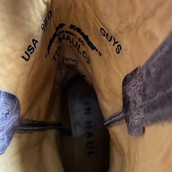 EUC Tin Haul Men's 9.5 D “Money Maker” Leather Western Boots. Worn Couple Times - Picture 12 of 16